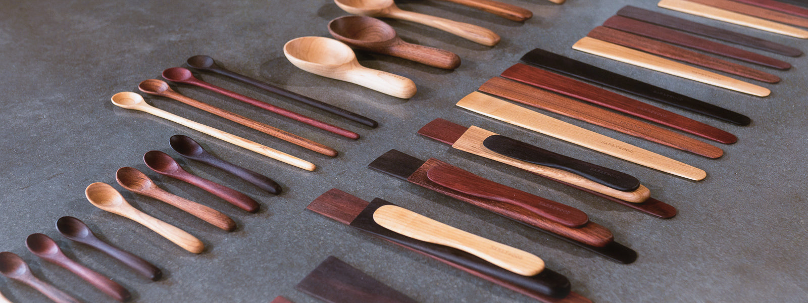 wooden kitchen utensils