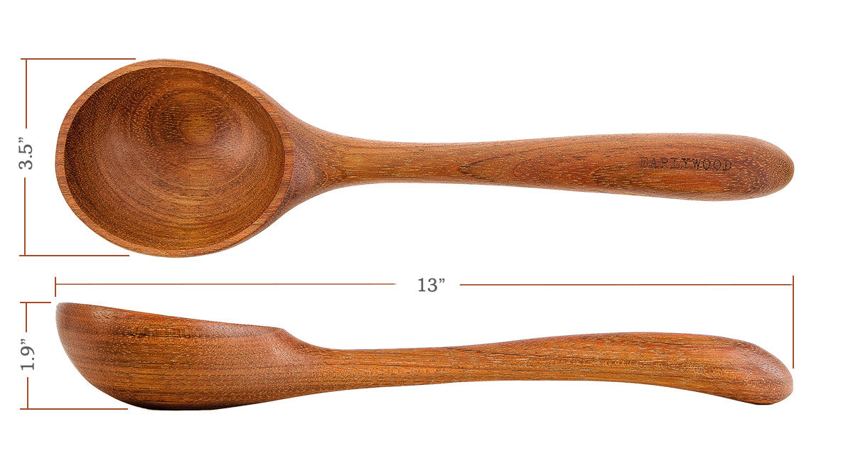 Wood ladle, large soup ladle, large wood spoon,, wood serving spoon, c –  Fine Wine Caddy