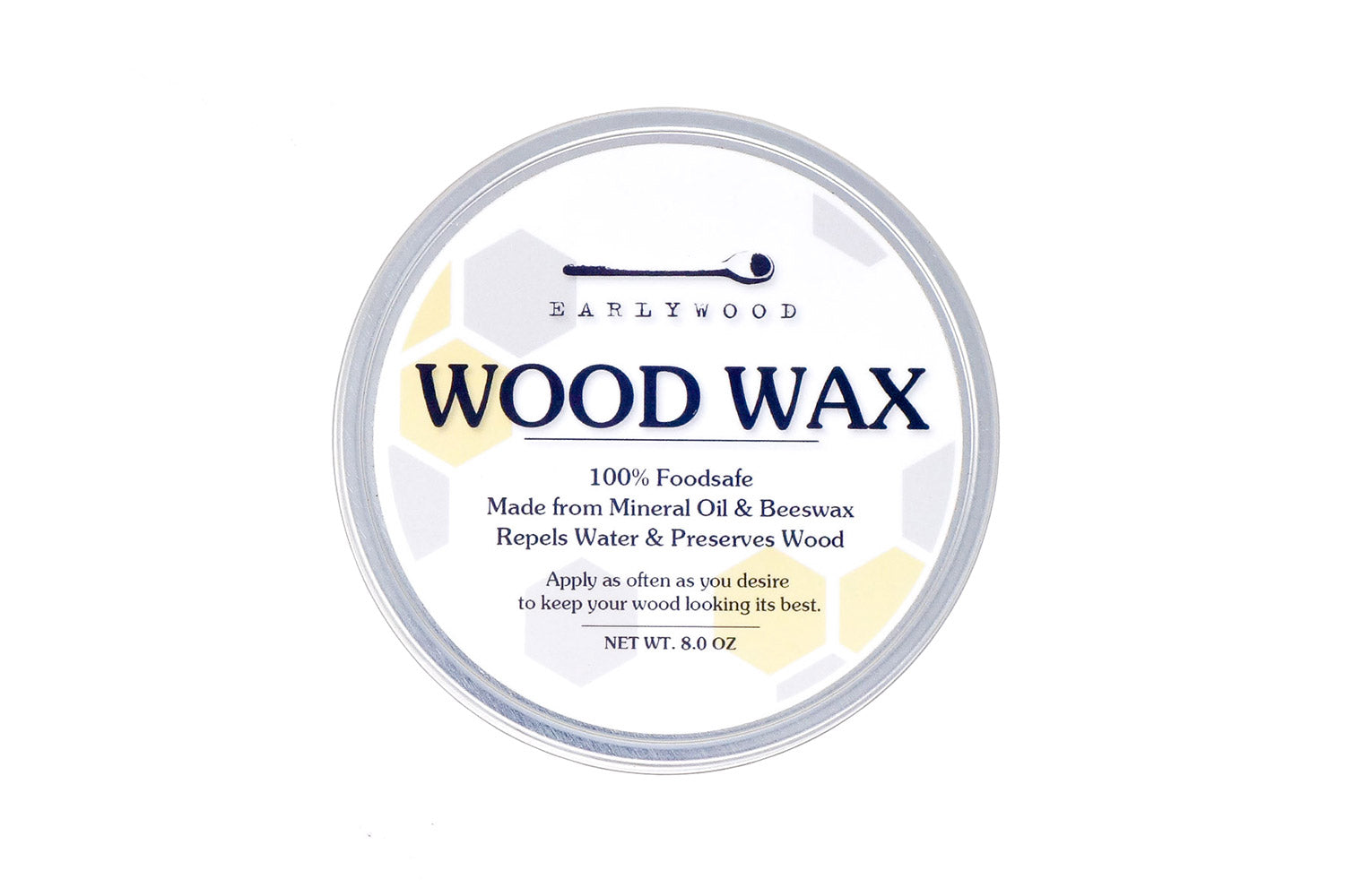 Wood Wax Conditioner - 2 oz Blend of Beeswax and Mineral Oil Wood Butter 